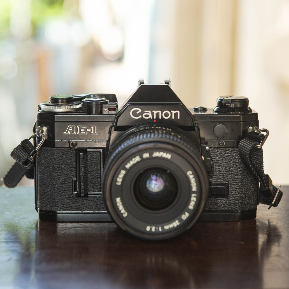 Canon AE-1 (Black) – Canon Lens FD 28mm f/2.8