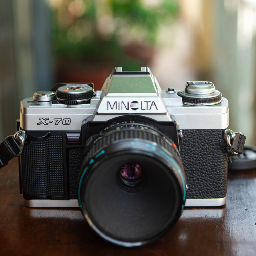MINOLTA X-70 + MD MACRO 50MM F/3.5