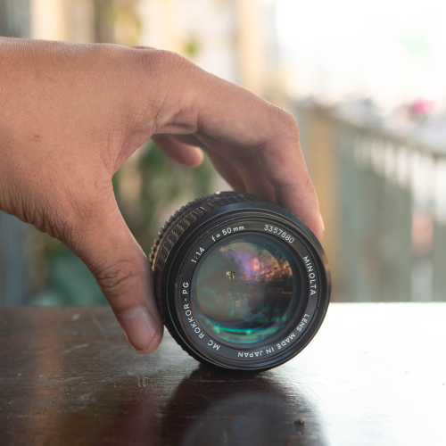 MINOLTA XD + MC ROKKOR PG 50MM F/1.4