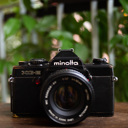 Minolta XG-E – Minolta MC Rokkor-PF 50mm f/1.7